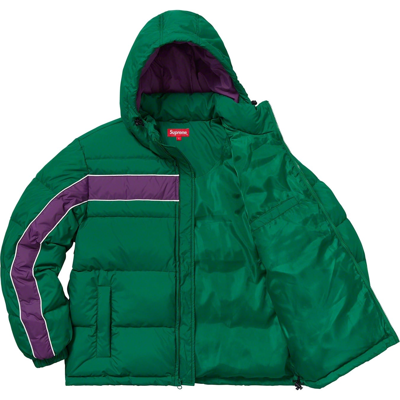 Stripe Panel Down Jacket view 2